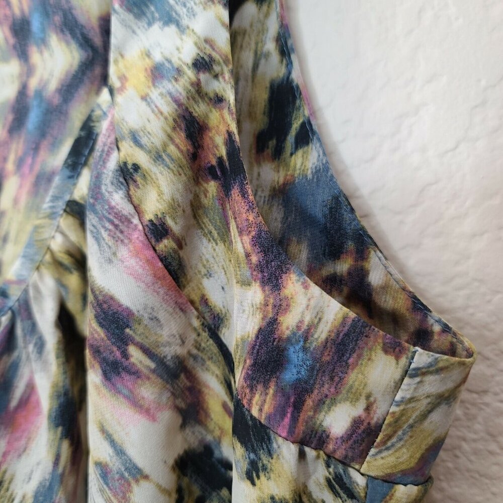 Mimi Chica Dress Juniors Medium Black Colorful Ombre Tie Dye Mini Casual Summer - Picture 9 of 12